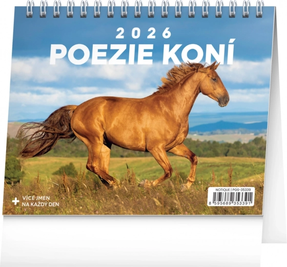 Kalendarz biurkowy Poezja koni 2026