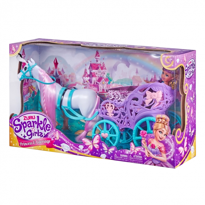 Księżniczka Sparkle Girlz z koniem i powozem
