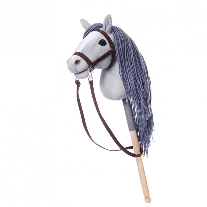 HOPPIHORSE koń na kiju hobby horse rozmiar A4 szary