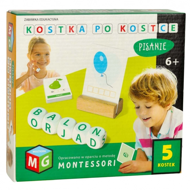 Gra Kostka po kostce - pisanie 4 kostki