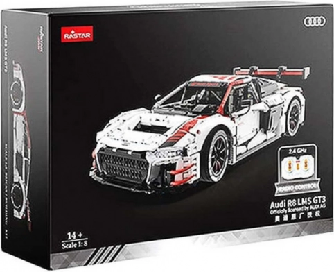 Zestaw RC Auto Audi R8 1:8 od Rastar z 3322 Częściami
