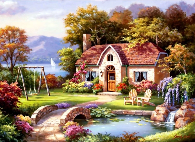Puzzle ANATOLIAN kamienny most przy chacie 1500 elementów