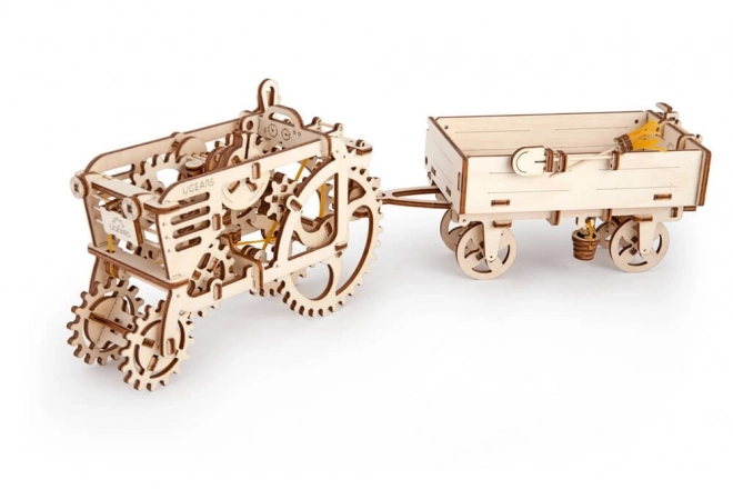 Ugears Puzzle 3D - Przyczepka 68 elementów