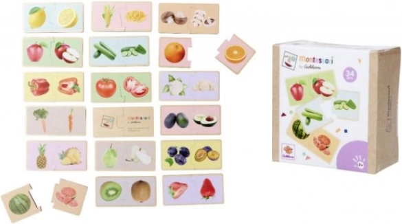 Puzzle Montessori owoce i warzywa