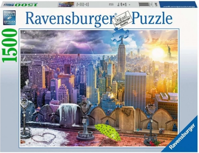 Ravensburger puzzle Pory roku w Nowym Jorku 1500 elementów