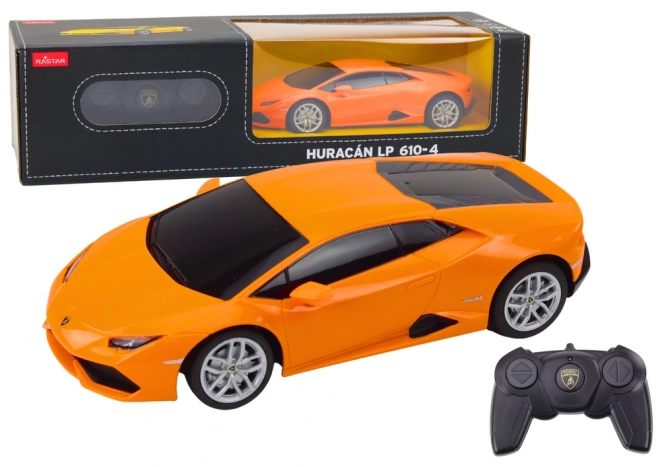 Auto R/C Lamborghini Huracan 1:24 Rastar pomarańczowe