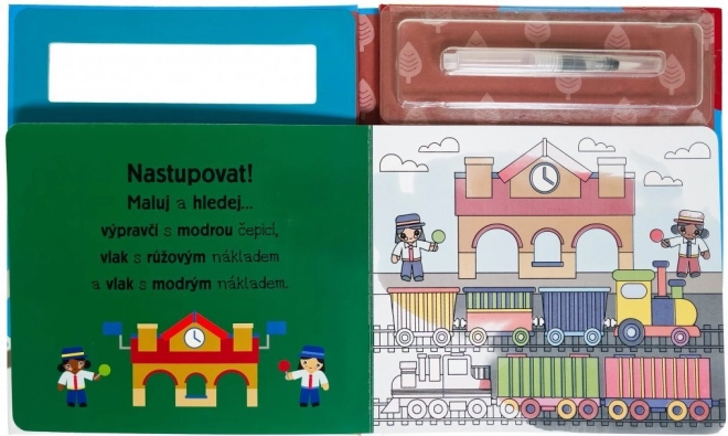 Svojtka & Co. Malowanie wodą: Pociągi