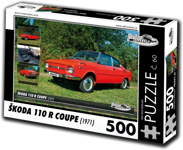 Puzzle RETRO-AUTA Škoda 110 R Coupé 500 elementów