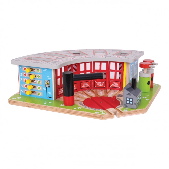 Bigjigs Rail Ekskluzywne depo dla 5 pociągów