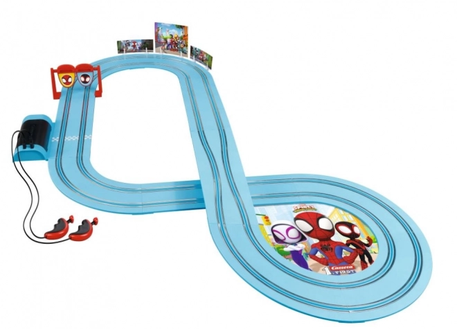 Tor samochodowy z pojazdami Pierwszy Spider Man Spidey Go 2,9 m