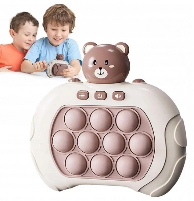 Interaktywna Antystresowa Gra POP IT Miś