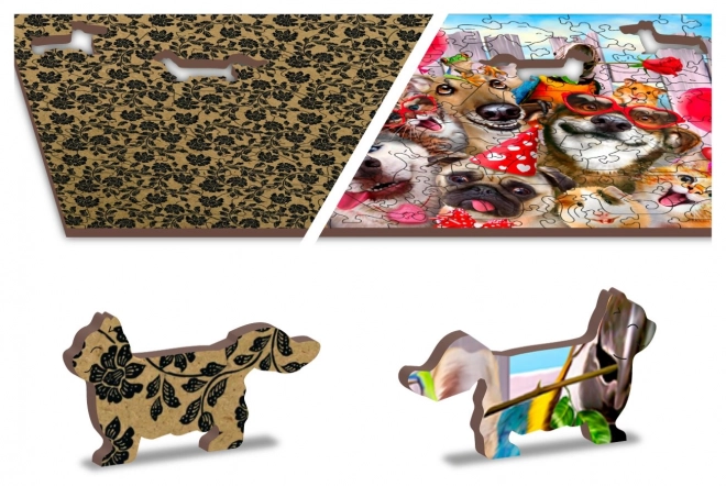 Drewniane puzzle Czas na imprezę 600 elementów