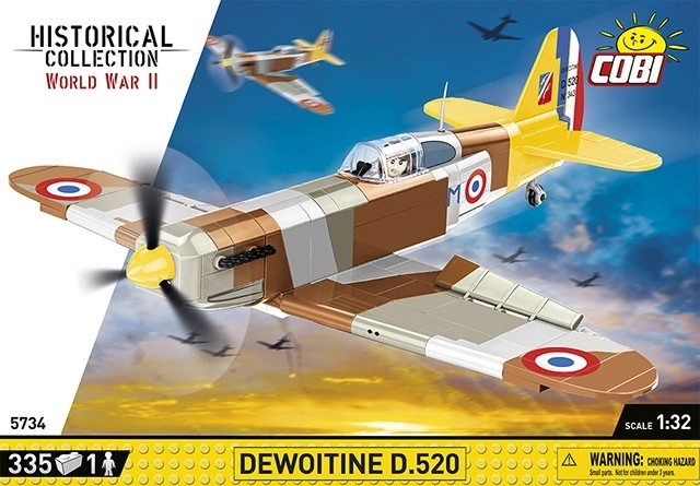 COBI 5734 II WW Dewoitine D.520, 1:32, 335 k, 1 f