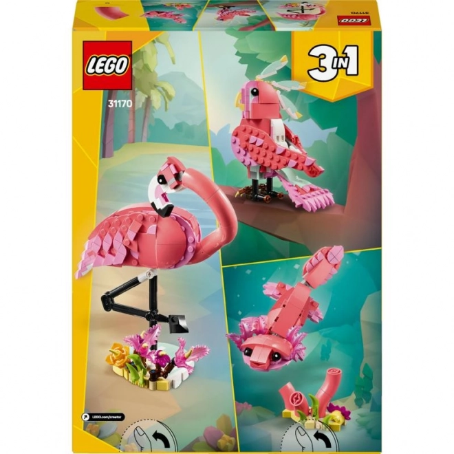 LEGO Creator 3 w 1 31170 Dzikie zwierzęta: Różowy flaming