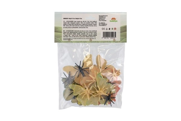 Motyle 12 szt. plastikowe 7-8cm w torebce