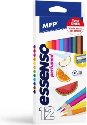 pachnące trójkątne kredki MFP Essenso 12 szt. z temperówką