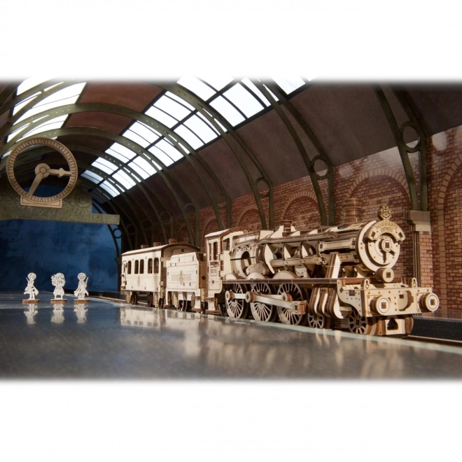Ugears 3D drewniane mechaniczne puzzle Harry Potter Ekspres do Hogwartu