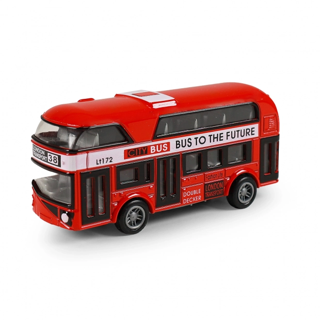 Londyński autobus piętrowy czerwony