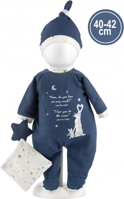 Ubranko dla lalki niemowlaka New Born w rozmiarze 40–42 cm z dodatkami