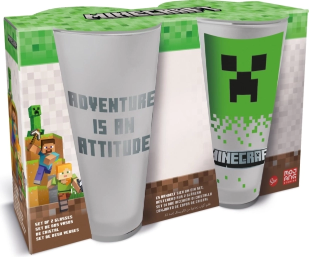 Zestaw szklanek Minecraft