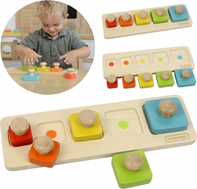 Montessori pokaz wielkości i koloru Masterkidz