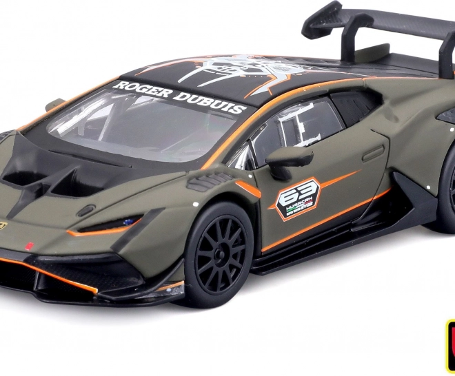 Metalowy model BBURAGO 1:43 LAMBORGHINI Huracán Super Trofeo EVO2 w ozdobnym pudełku