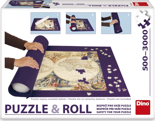 Rolowana mata do puzzli DINO 500–3000 elementów (164 × 100 cm)
