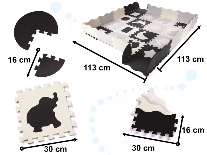 Edukacyjna mata puzzli dla dzieci