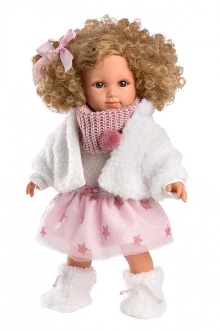 Llorens 53542 ELENA - realistyczna lalka z miękkim materiałowym ciałem - 35 cm