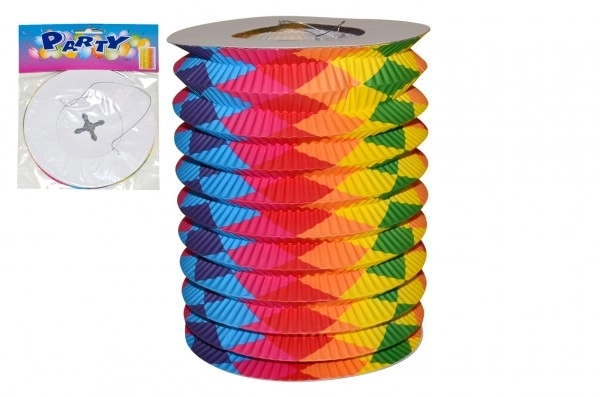 Kolorowy lampion w kształcie walca - 15 cm