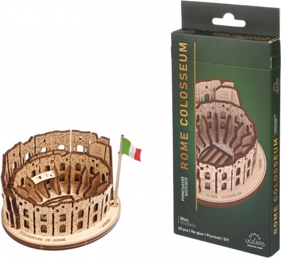 Ugears 3D drewniane mechaniczne puzzle Koloseum