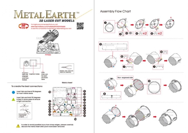 METAL EARTH 3D puzzle Teleskop Hubble'a