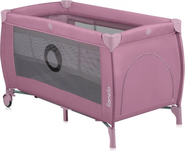 Łóżeczko turystyczne LIONELO Stefi Plus Pink Magnolia