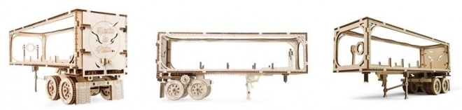 Ugears 3D puzzle - Przyczepa dla ciężarówki VM 03 - 138 elementów