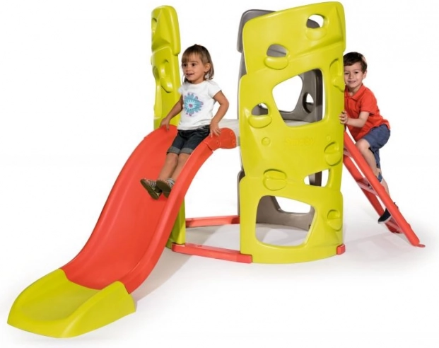Smoby duży plac zabaw dla dzieci – wieża wspinaczkowa ze zjeżdżalnią 150 cm