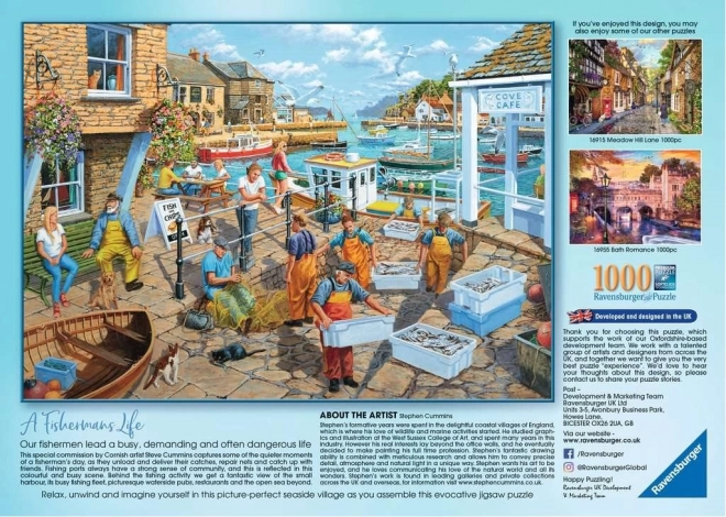 Puzzle Ravensburger życie rybackie 1000 elementów