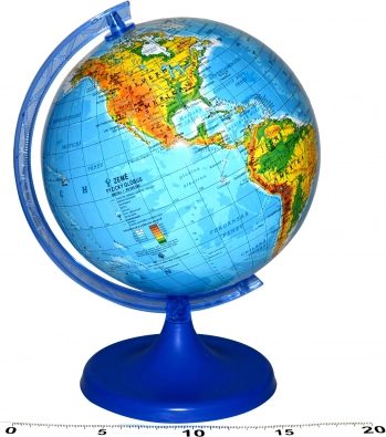 Globus geograficzny 16 cm