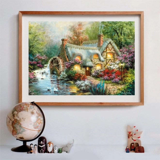 Puzzle 1500 elementów Kompaktowa przystań na wsi