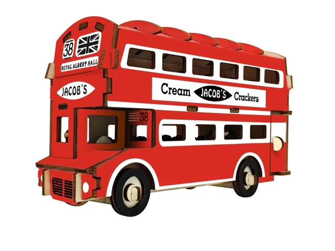 Drewniane 3D puzzle Doubledecker