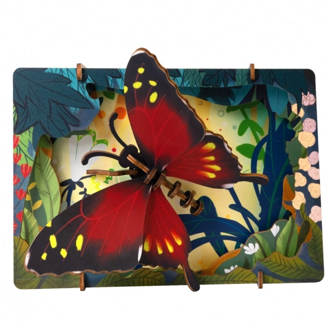EscapeWelt 3D drewniane puzzle motyl