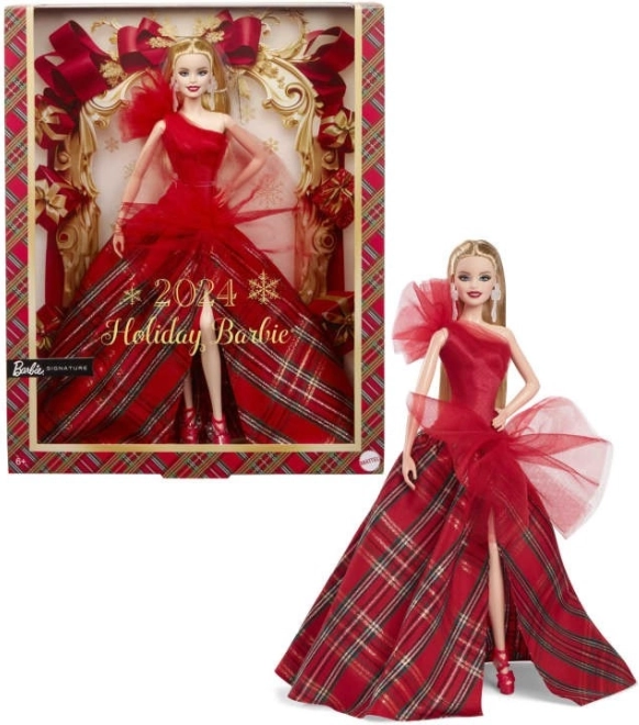 Świąteczna Barbie Lalka 2024 Blondynka