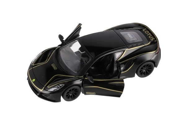 Auto Kinsmart Lotus Emira 1:38 metal/plast 12,5cm 3 kolory na napęd wsteczny 12szt w pudełku