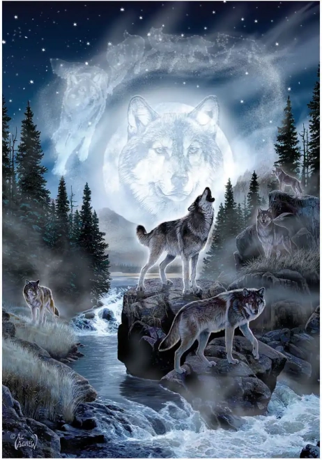 Puzzle Księżycowy wilk 500 elementów