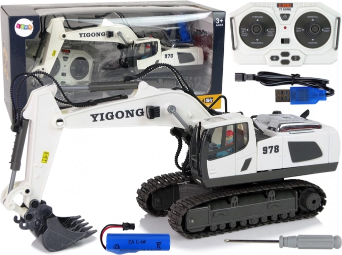 Zdalnie sterowana koparka gąsienicowa RC 2,4 GHz