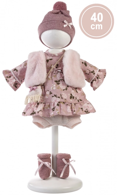 Llorens 540C CARLA - realistyczna lalka z miękkim materiałowym ciałem - 40 cm