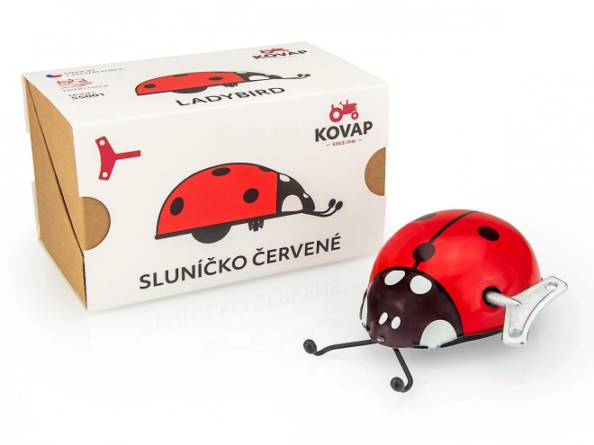 Metalowa biedronka na kluczyk