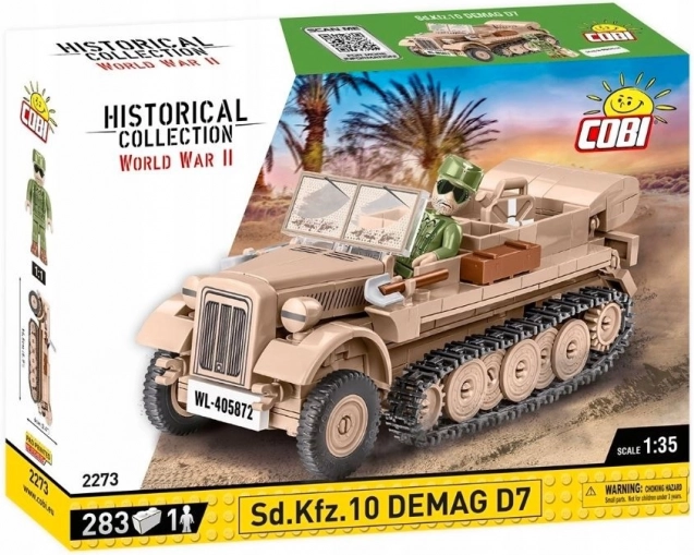 Zestaw modelu półgąsienicowego ciągnika Sd.Kfz. 10 DEMAG D7 w skali 1:35