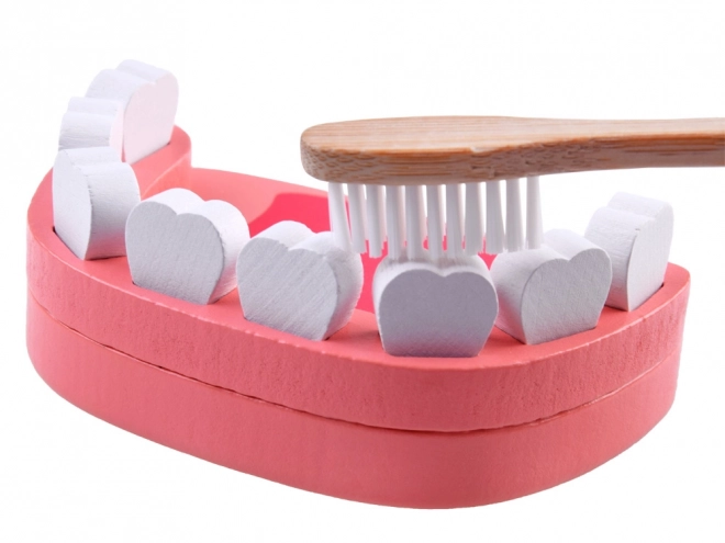 Drewniany zestaw akcesoriów SMALL DENTIST ZA4718