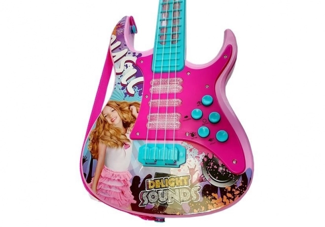 Gitara z mikrofonem Zestaw karaoke