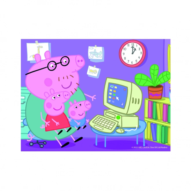 PEPPA PIG 12 Drewniane licencyjne kostki